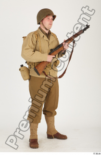 U.S.Army uniform World War II. ver.2 army poses with gun…